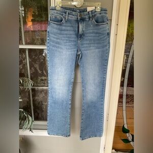 St. Johns Bay Bootcut Denim Jeans Womens 12 Pants BLUE Mid-Rise Hip Thigh NWT
